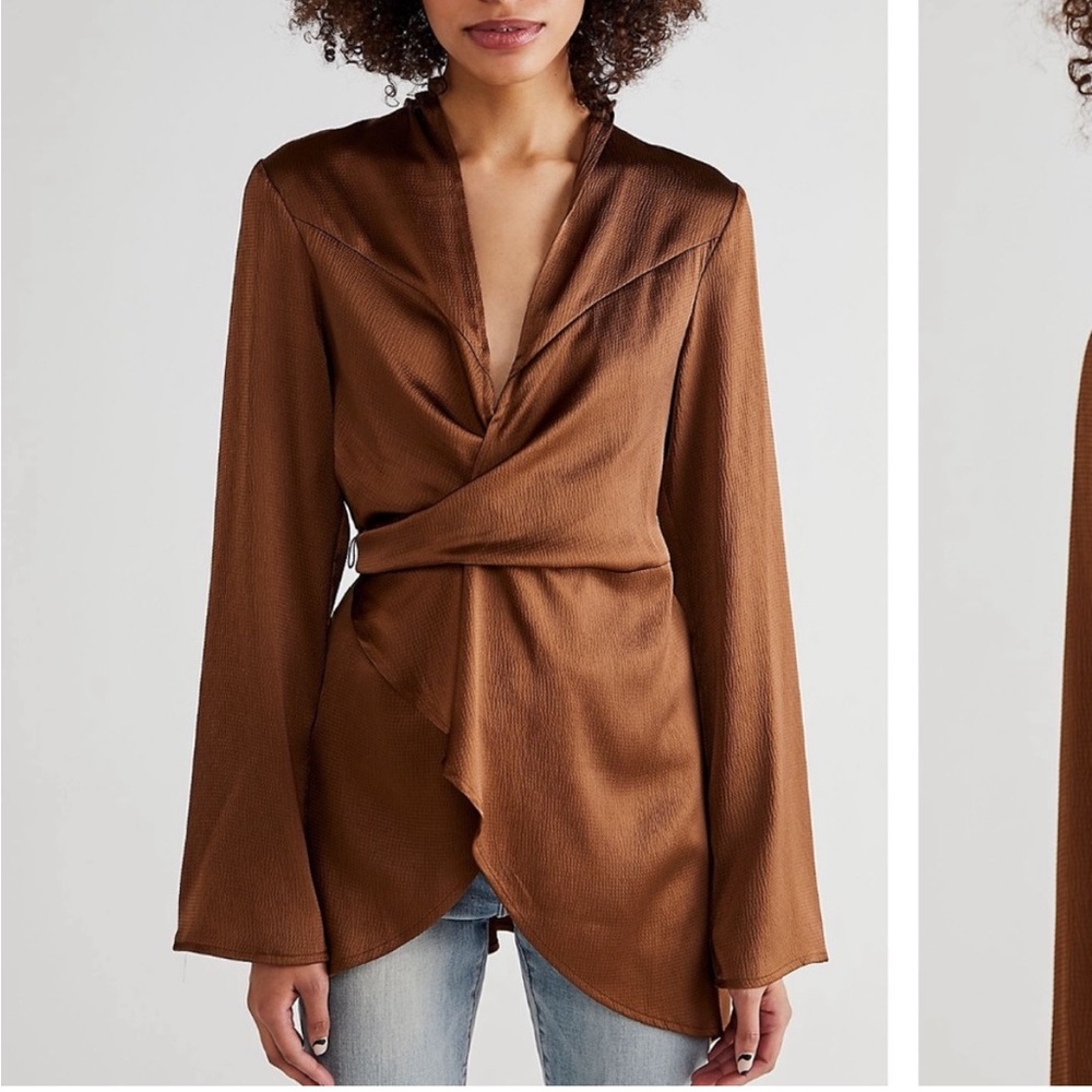 Free People Harley Tunic Long Sleeve Blouse